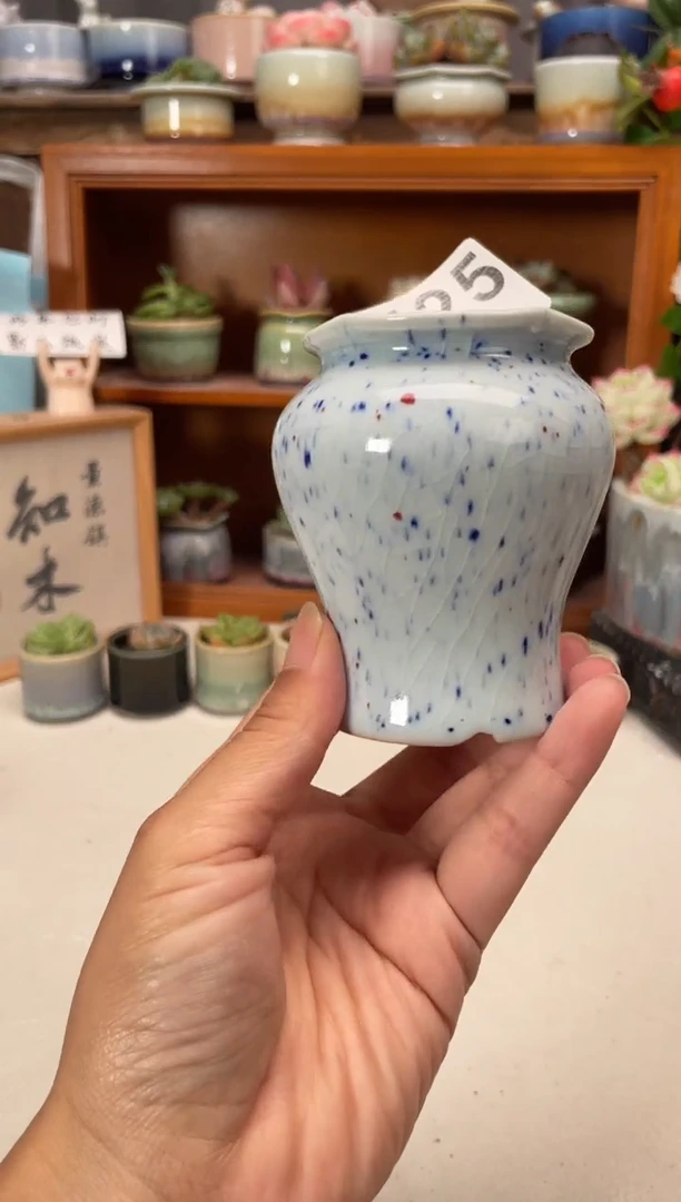 瓷片425知木小芳花盆