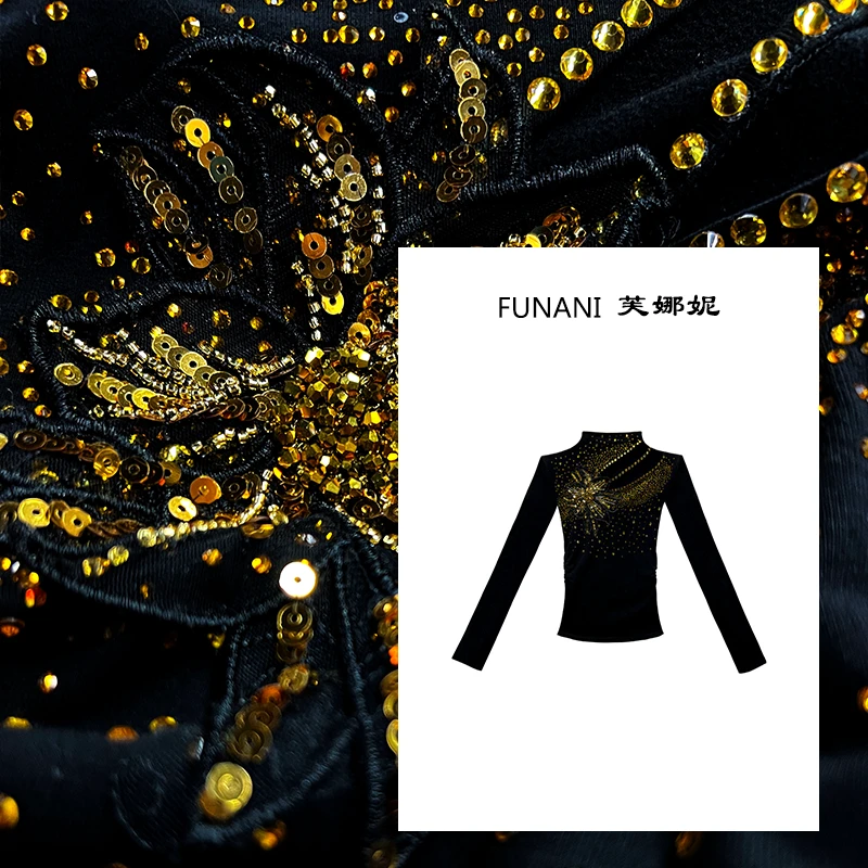 【芙娜妮】显瘦保暖秋冬洋气加绒2025打底衫百搭针织衫女F2531038A