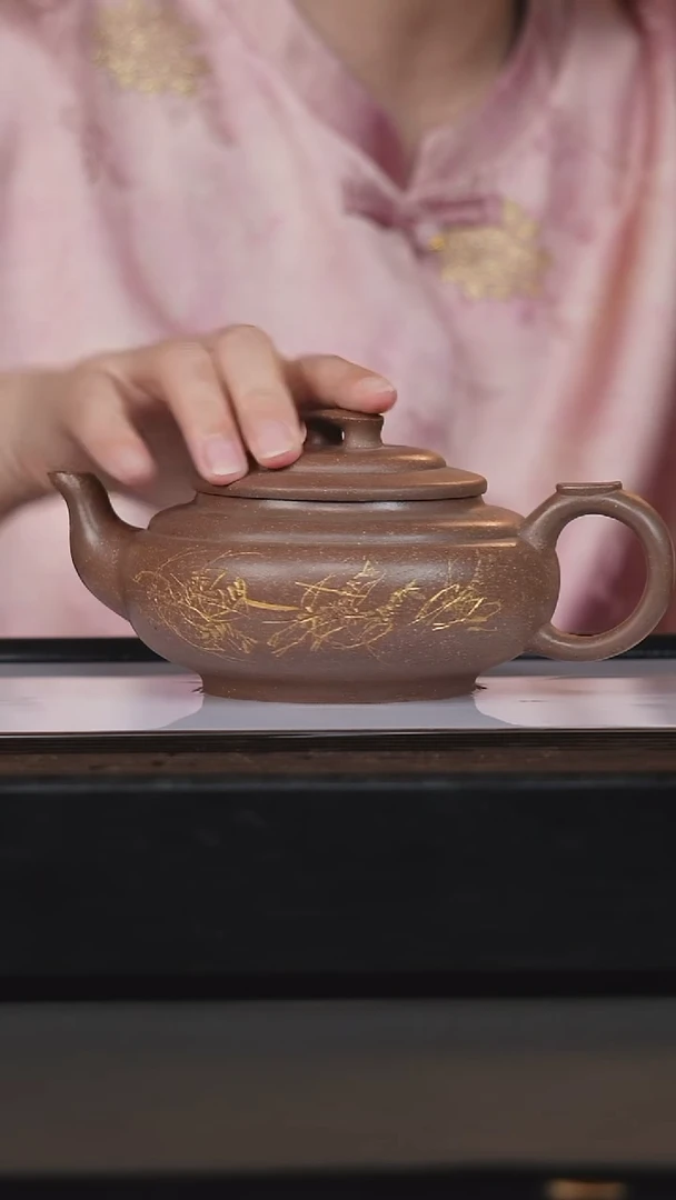 茶壶紫砂万兆元朱段上仙桥