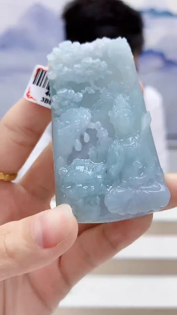 未镶嵌定制翡翠5167lr-毛货挂件95