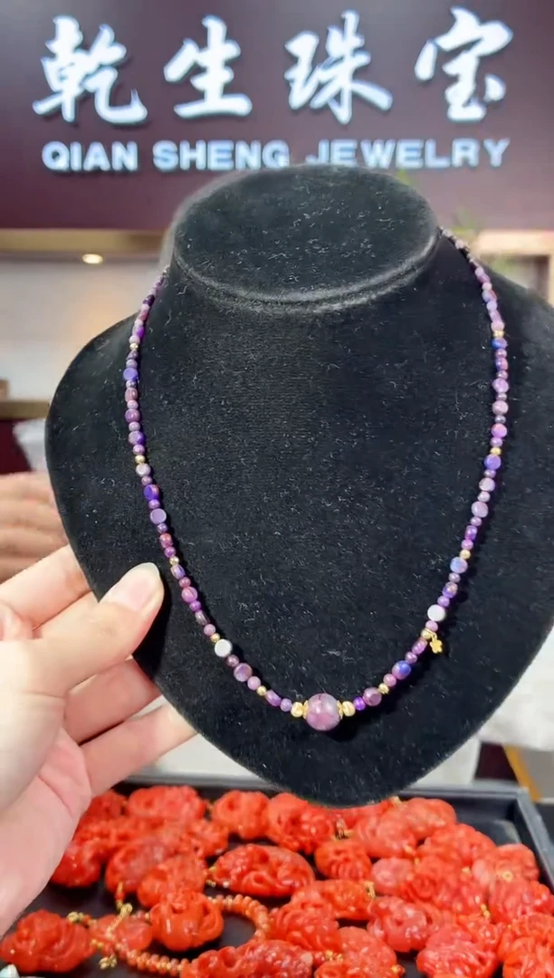 苏纪石（舒俱来）18K金镶嵌项链992