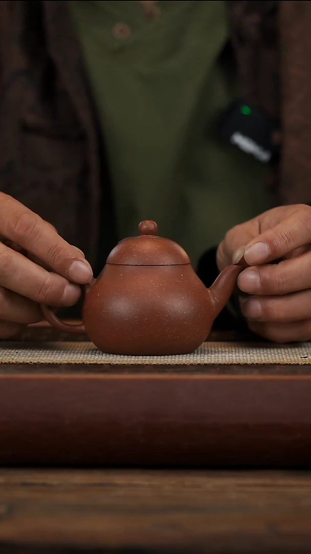 茶壶紫砂红降坡小梨微瑕