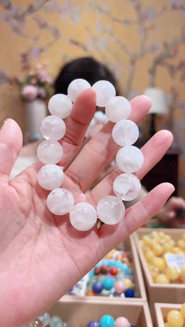 未镶嵌手串水晶设计款手串15.7天然晶体结构