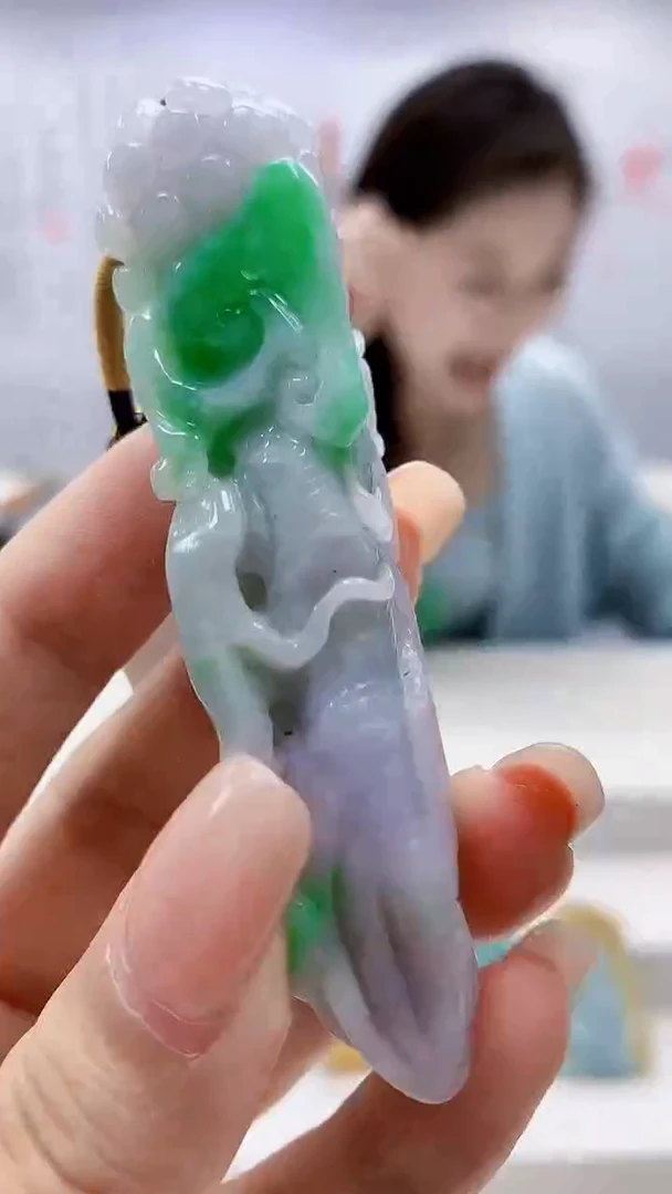 定制翡翠未镶嵌3099xx-毛货挂件16