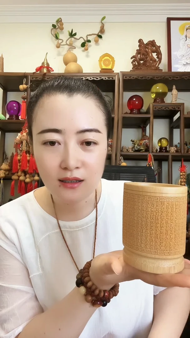 竹天然竹笔筒摆件