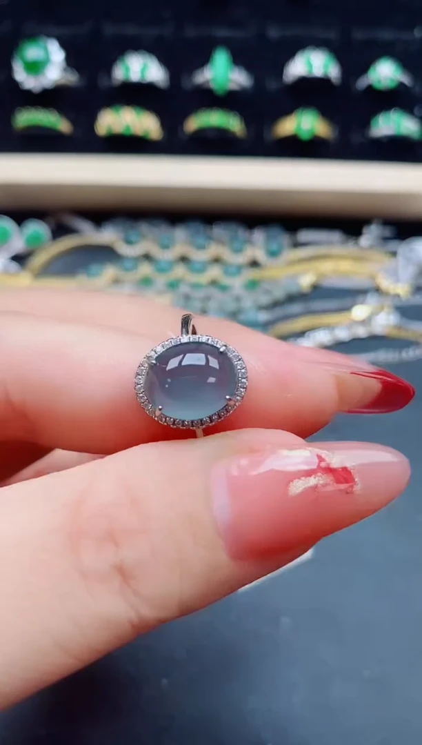 【闪购商品】翡翠戒指银S925镶嵌321321