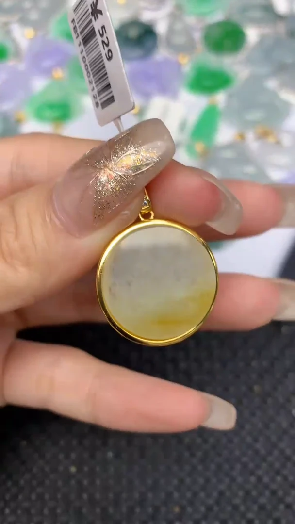 颈饰未镶嵌翡翠天然缅甸翡翠a货百元以上9元证书费自理