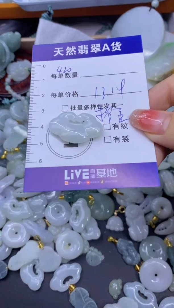 颈饰未镶嵌翡翠天然翡翠A货批量多样性发一件