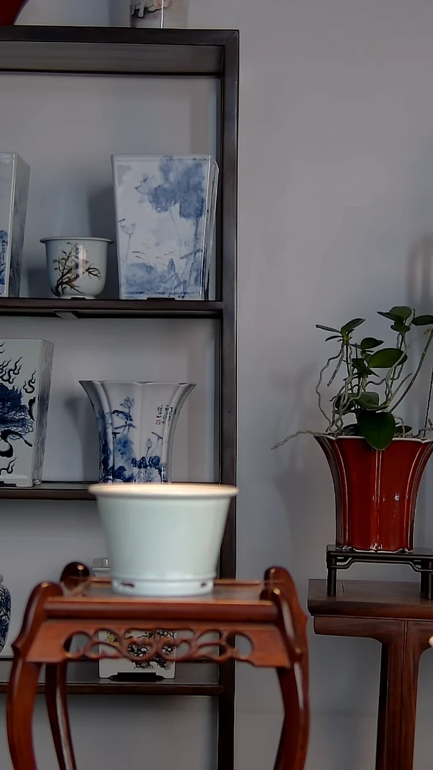 景德镇陶瓷手工花盆