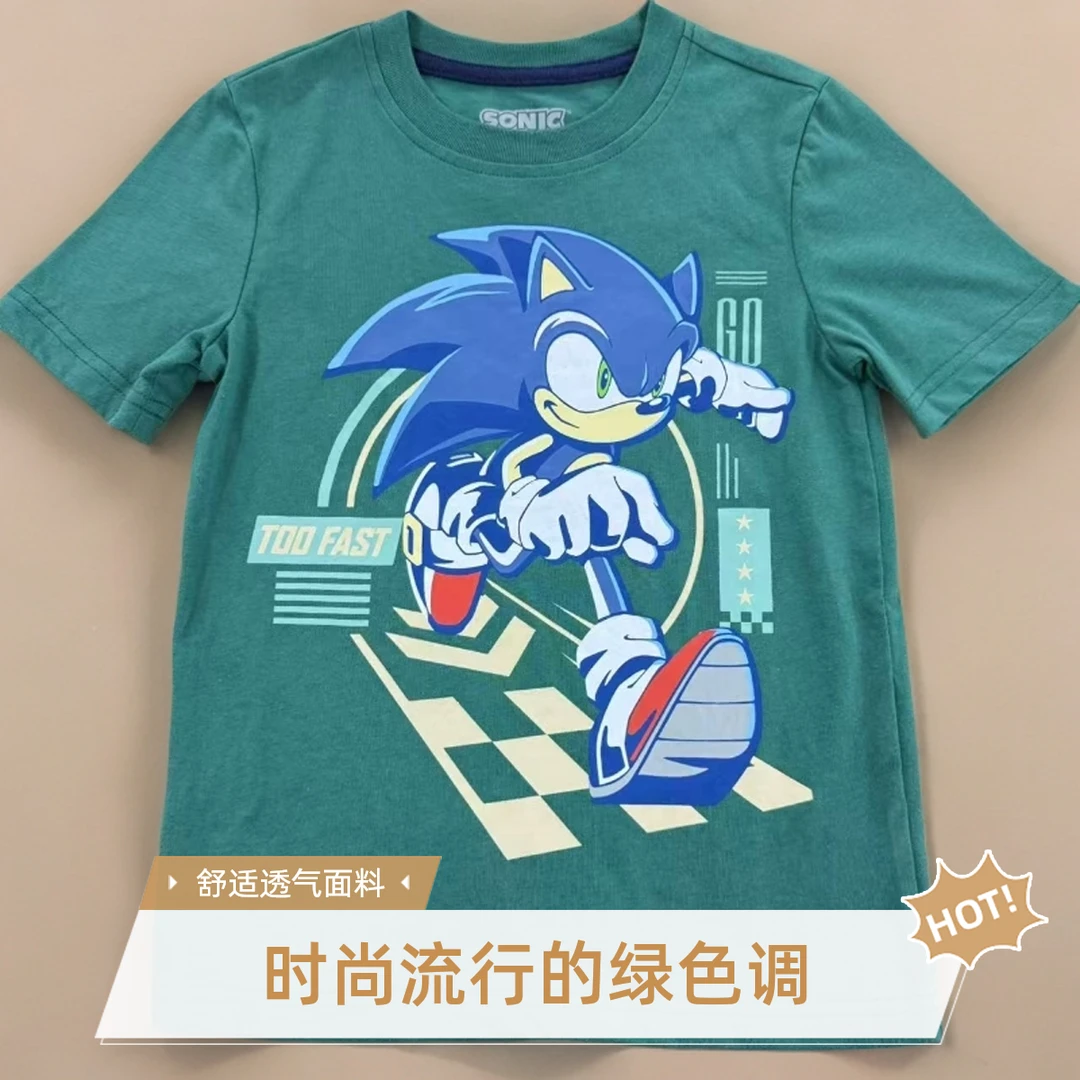 蜘蛛.刺猬.小狗T圆领儿童短袖男女款卡通可爱