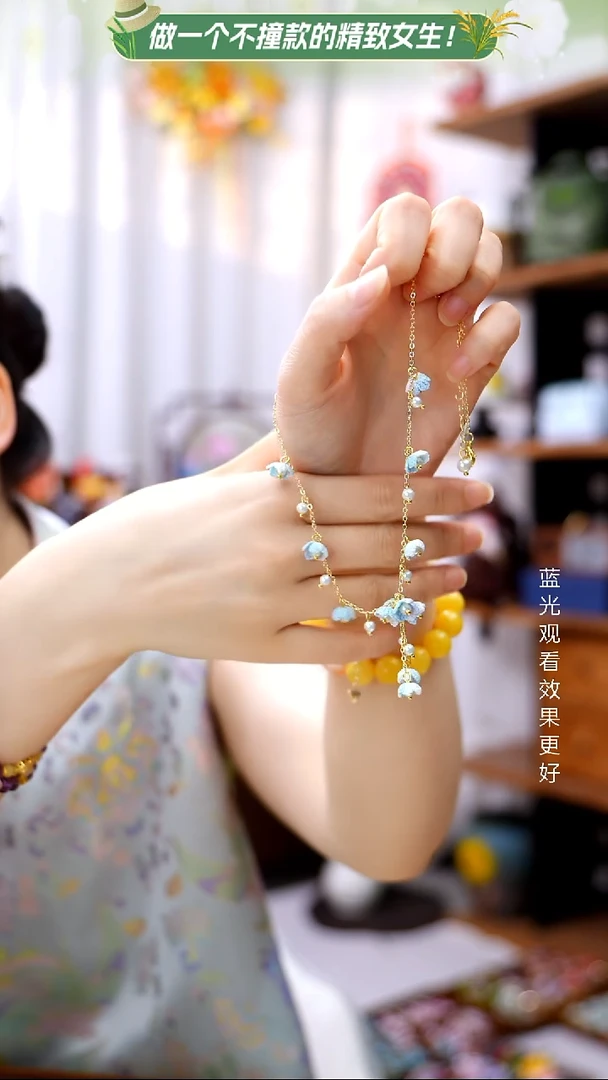 织绣【微钩项链】纯手工非遗钩织