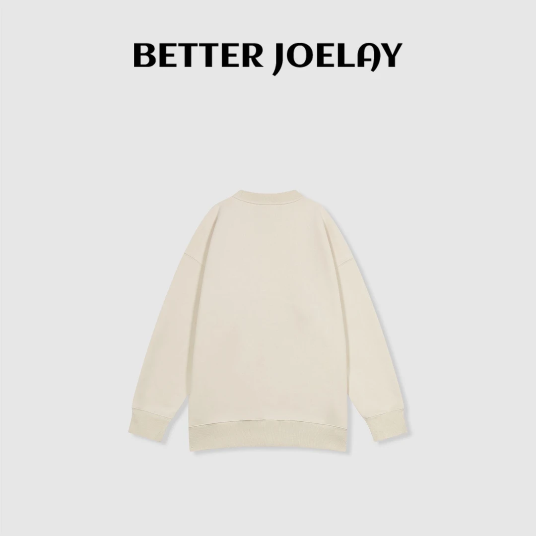 BETTER JOELAY-加绒【静奢时光】时尚百搭套头卫衣简约长袖KH1582