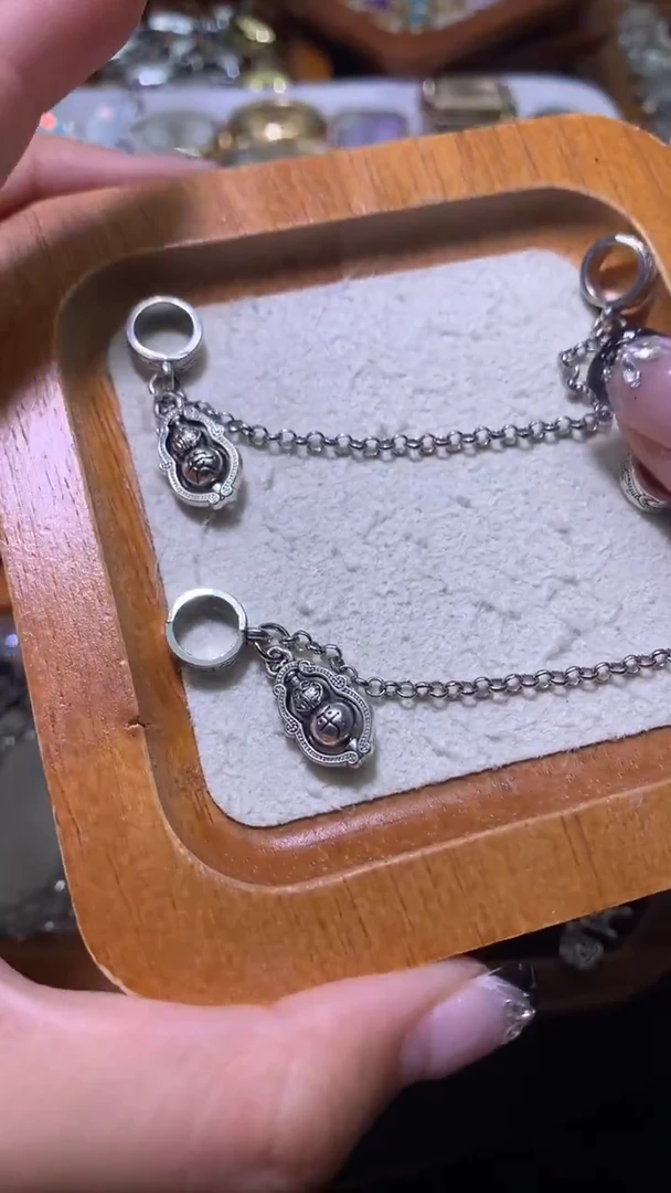 锆石合金古银葫芦安全链8元2条