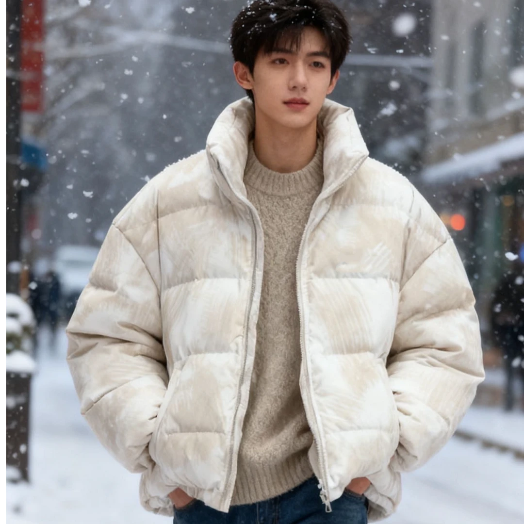 9813229高端专享老林家儿童冬款羽绒服米色（靠谱）