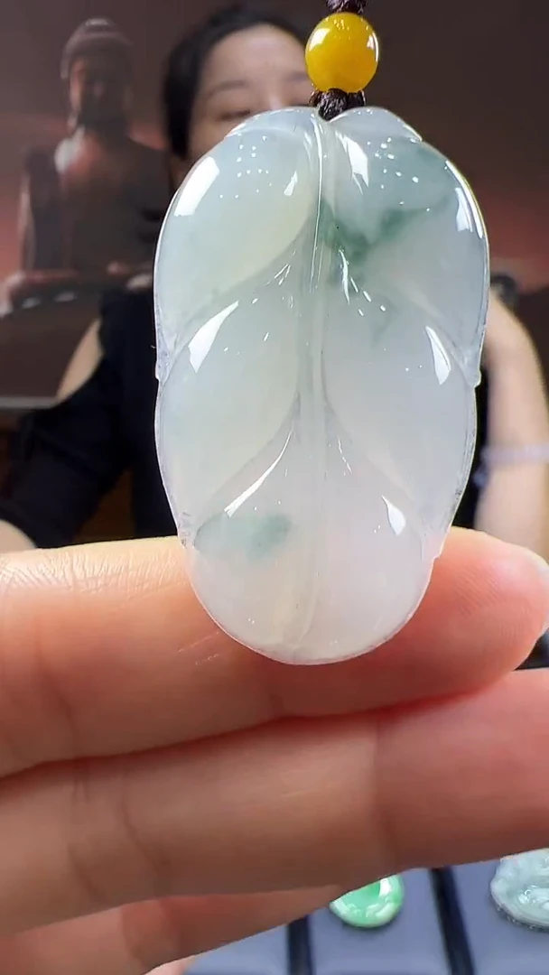 未镶嵌挂件翡翠叶子