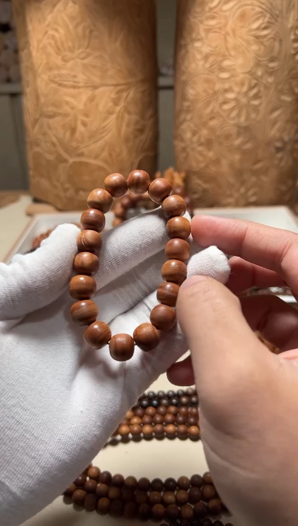 【闪购商品】檀香木手串/手链老山檀香1.1/1.2横纹瑕疵福利