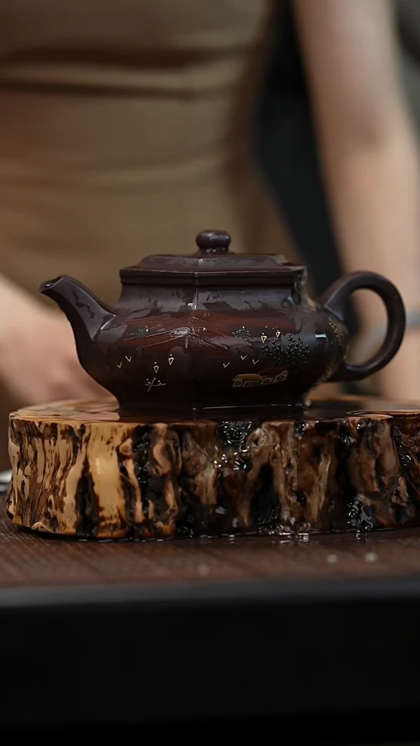 茶壶紫砂宜兴岁颐传砂原矿全手1