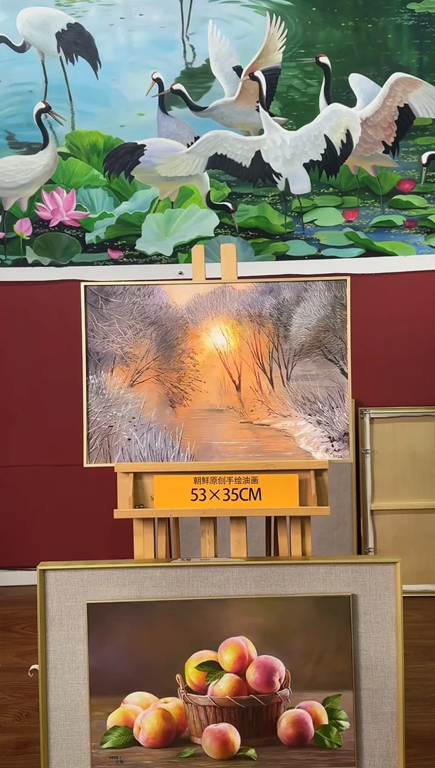 油画【2号】约53*35cm丨朝鲜原创纯手绘孤品油画丨顺丰包邮