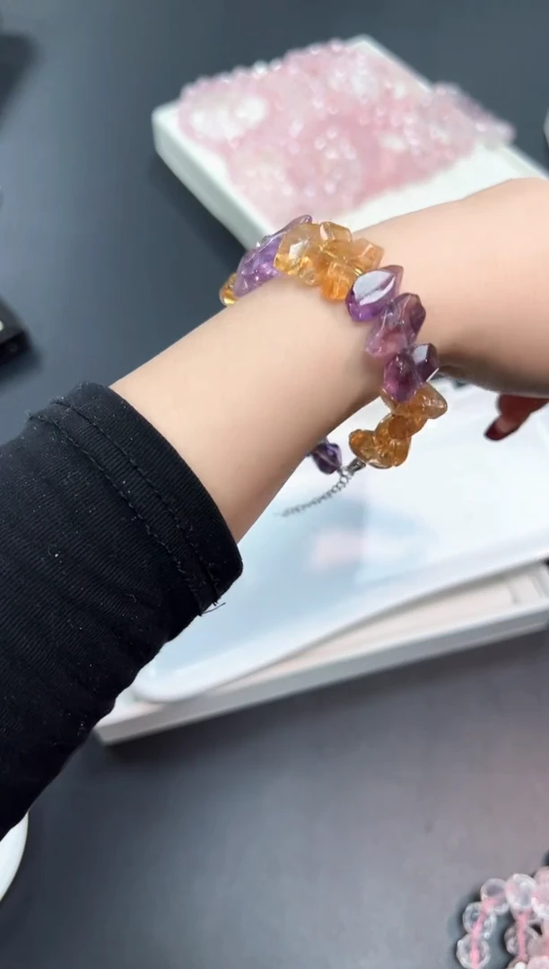 【闪购商品】水晶手串未镶嵌81A2多样性发其一1条默认微瑕