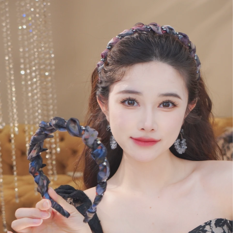 【油画发箍】夏季新款清新简约原厂设计手工制作发箍发饰2422