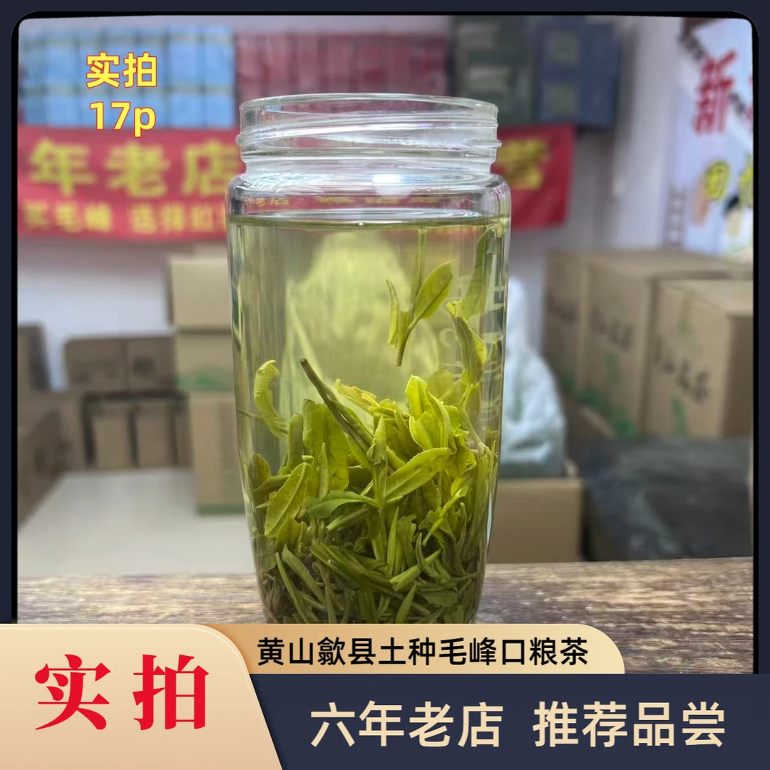 思谷美《H2口粮茶》2025黄山歙县土种毛峰新茶浓香浓郁回甘鲜爽绿茶