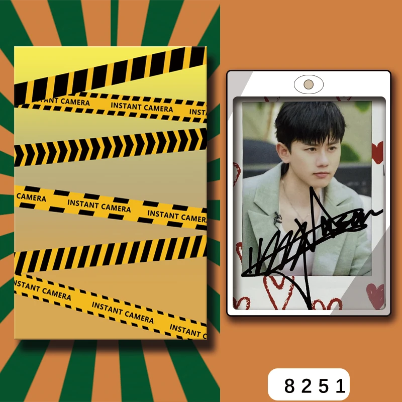 D8251【张杰】 正品拍立得照片 爱心
