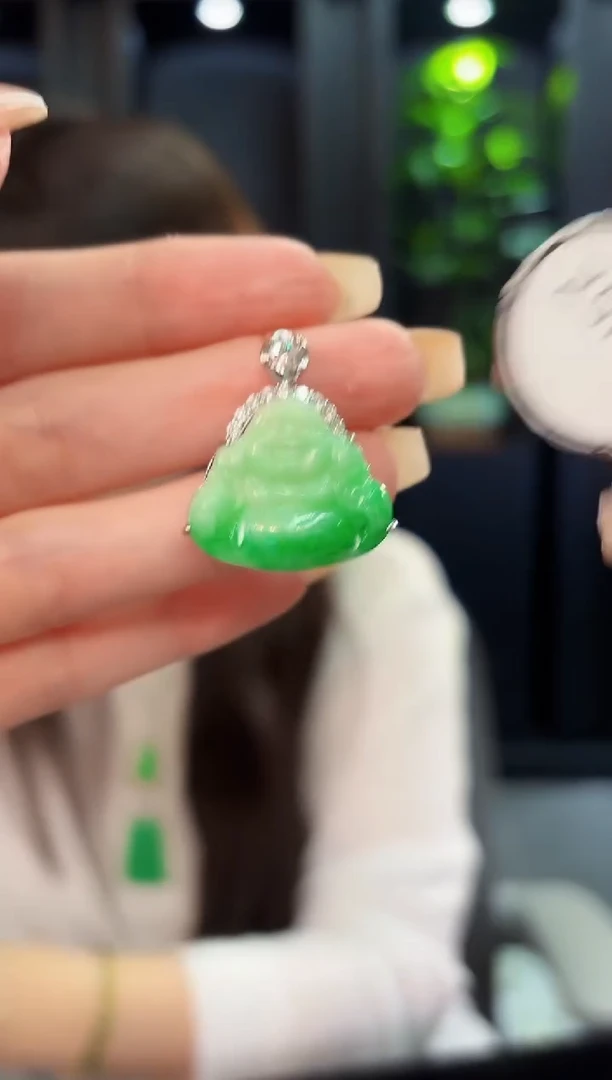 翡翠未镶嵌颈饰 缅料A货/支持复检/一件