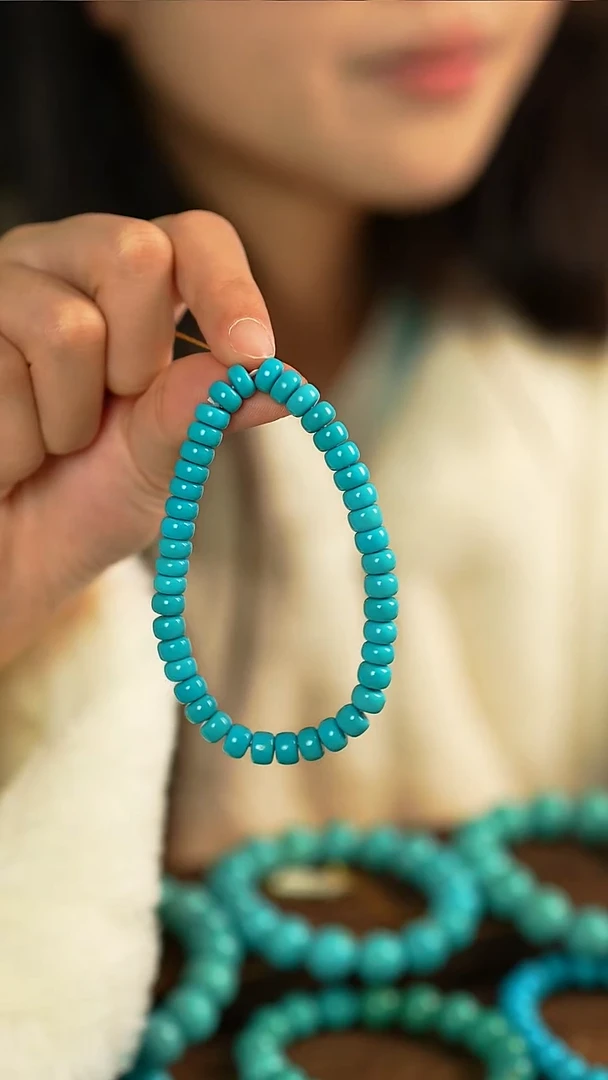 未镶嵌绿松石手串老型