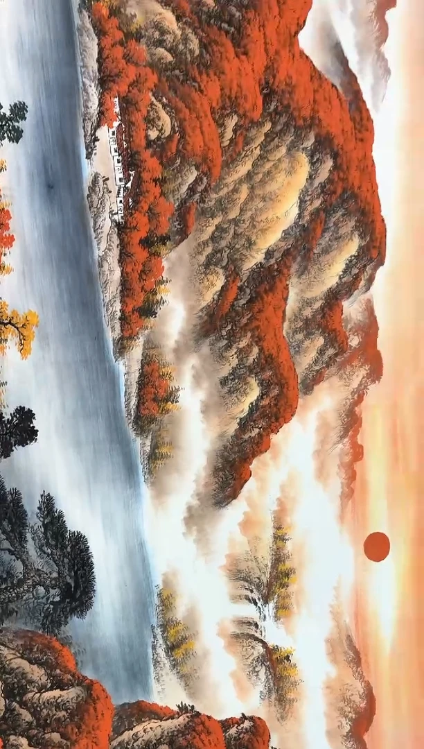 【闪购商品】国画周建真老师字画带亲笔合影证书1-145