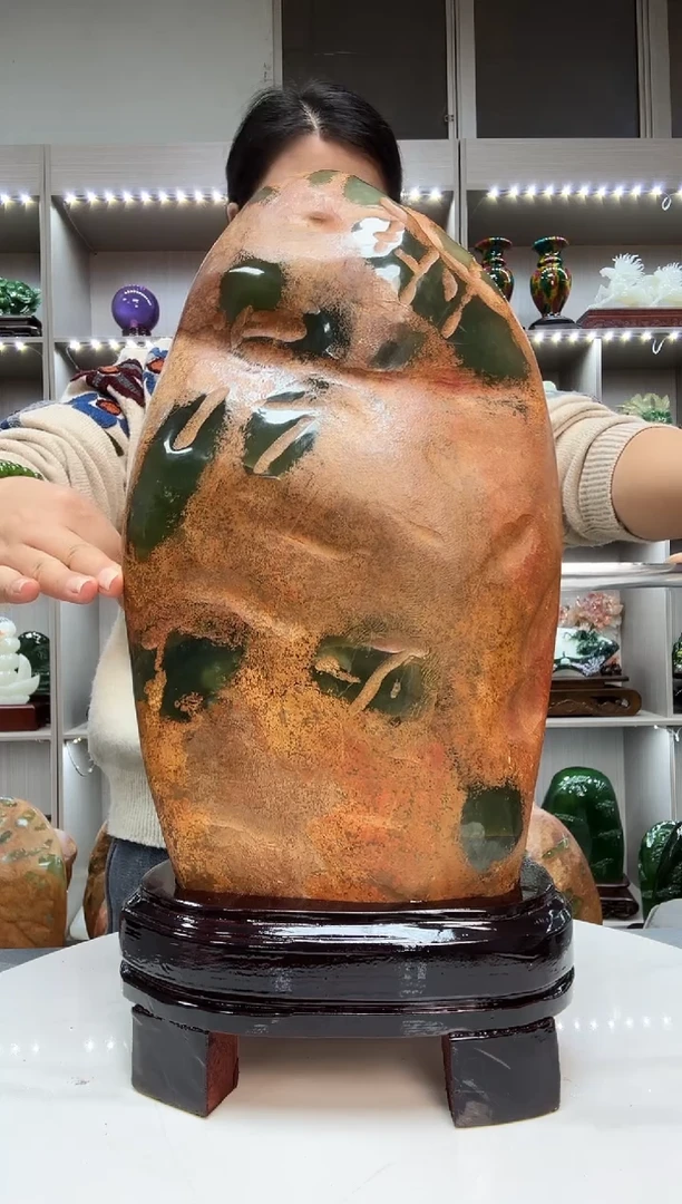 石材天然石材家居摆件办公室客厅玄关高档摆件