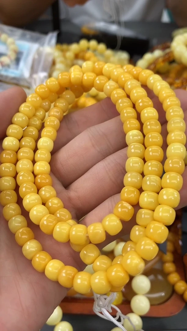 未镶嵌蜜蜡裸石链子