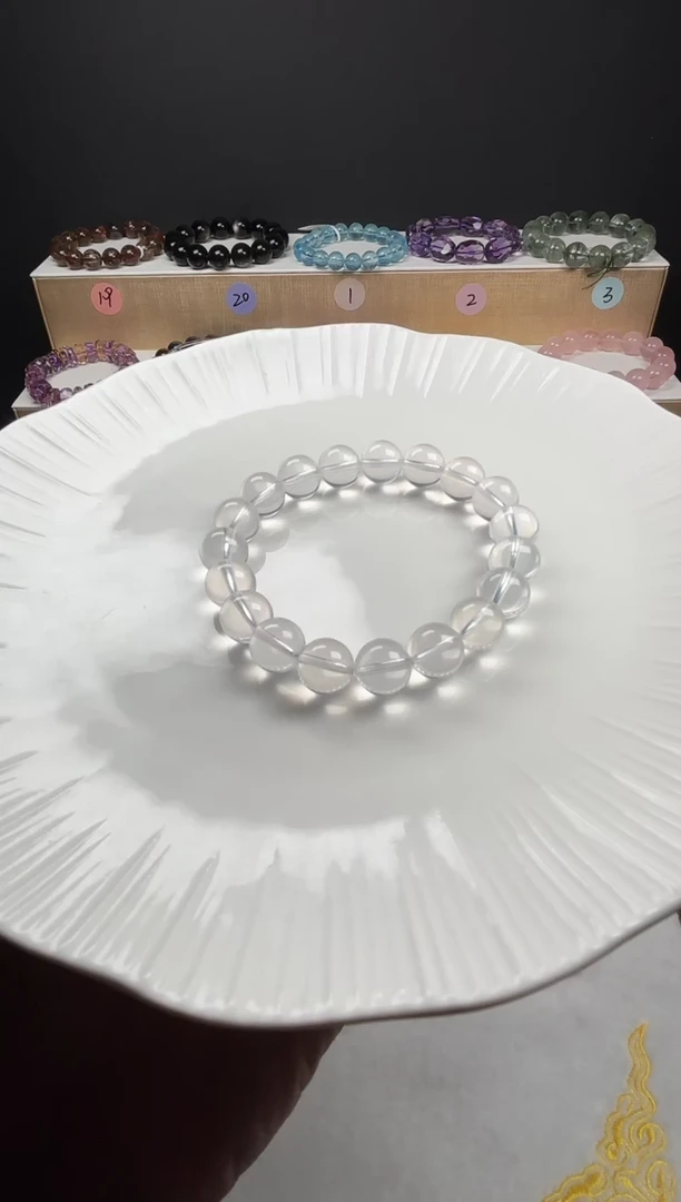【闪购商品】水晶手串未镶嵌奶白晶手串