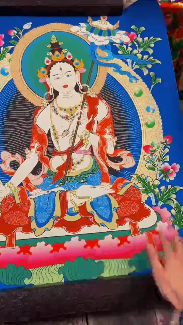 装裱画精选链接绘画唐卡-----白度母