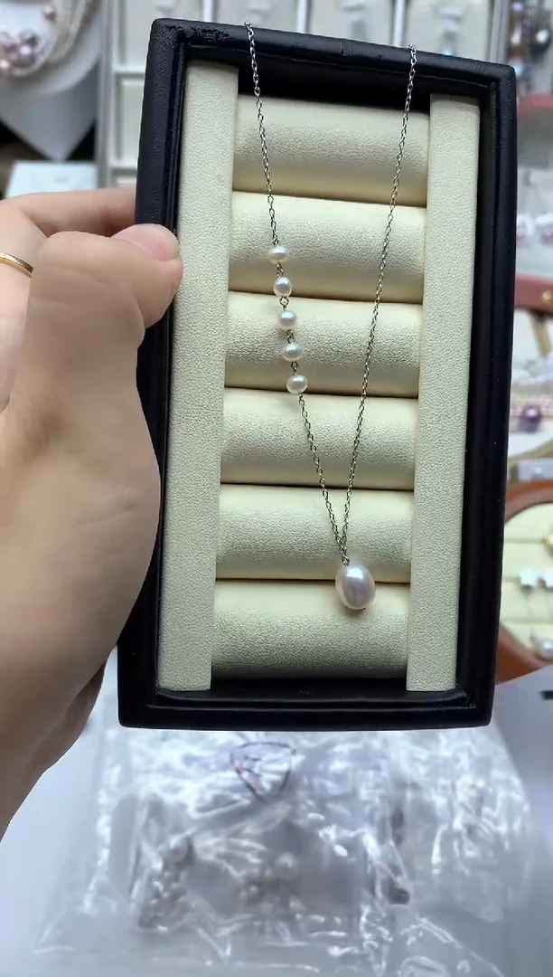 套链银S925镶嵌淡水珍珠多样性发其一