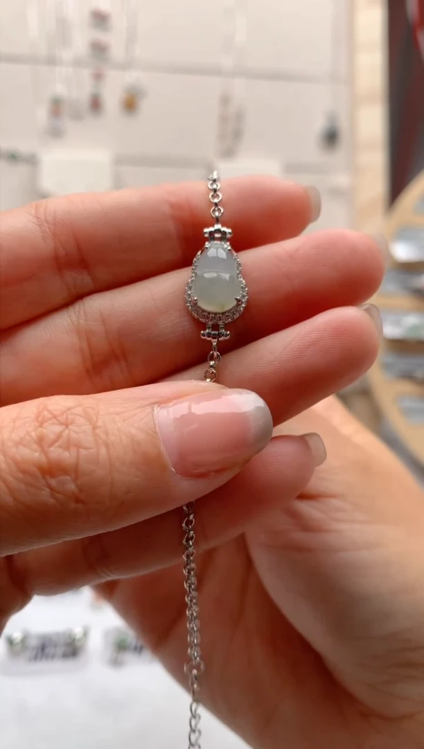 【闪购商品】翡翠手链银S925镶嵌1号