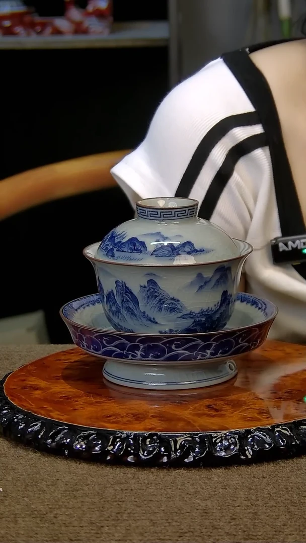 陶瓷盖碗套装组合