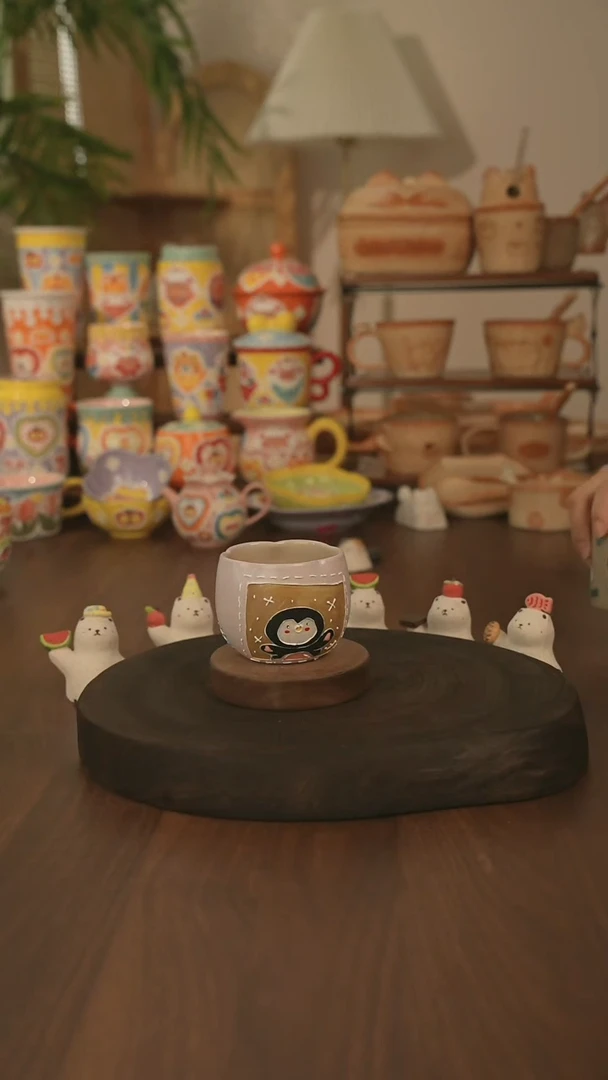 杯子景德镇原创手作陶瓷