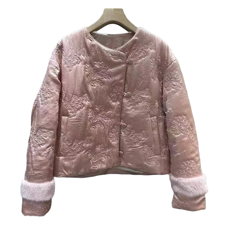 2083#新款新中式国风【梦笔生花】新中式国风时尚重工艺加棉外套