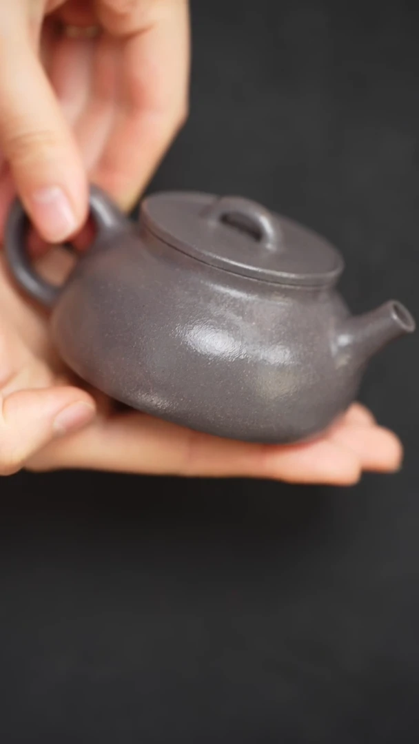 【闪购商品】紫砂茶壶天青泥光素儒项150cc