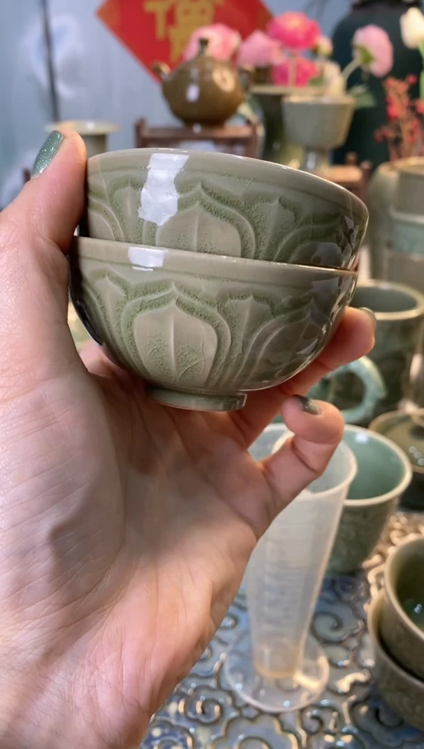 【闪购商品】微瑕 TS033半圆莲瓣杯【2只】