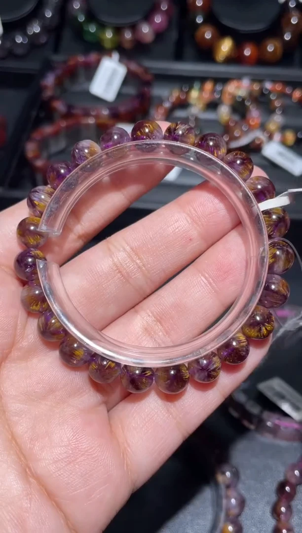 未镶嵌珠宝半成品水晶内*米极光8mm-97