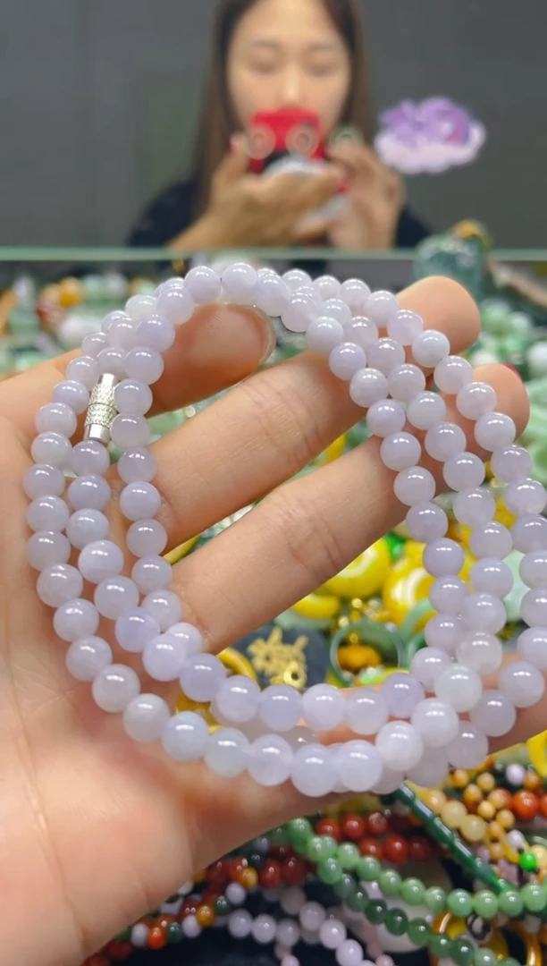 颈饰未镶嵌翡翠5MM/P/翡翠A货，一件也是批发价