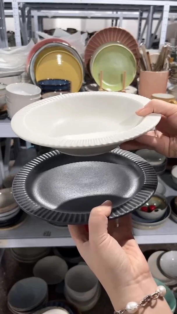 【闪购商品】瓷片外贸尾货瑕疵满20包邮X2 浅盘加草帽