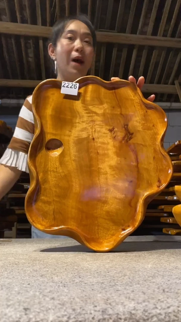 实木茶盘 一物一拍（不含配件）