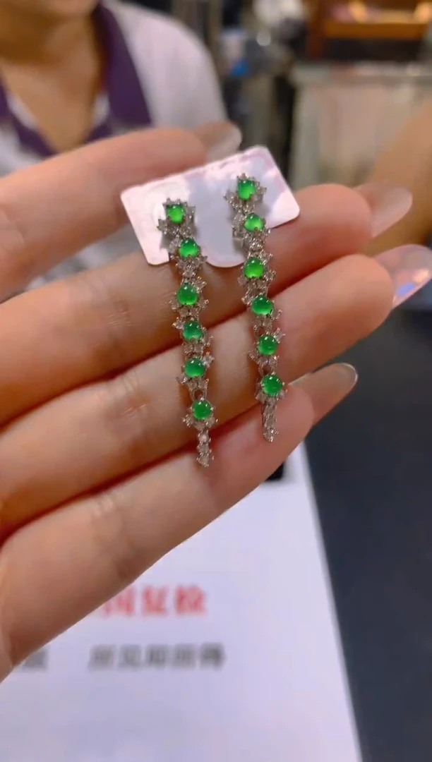 翡翠未镶嵌耳饰0583001517多样性发一