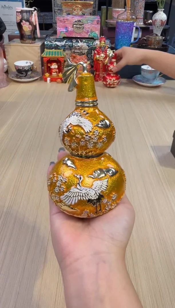 45金色仙鹤葫芦