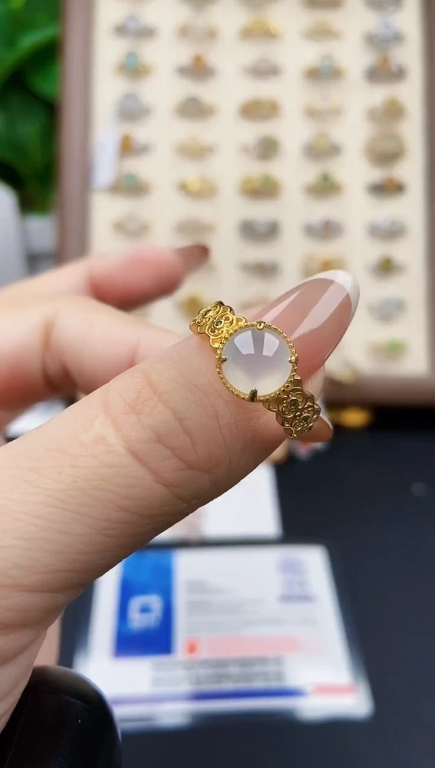 银S925镶嵌戒指翡翠21