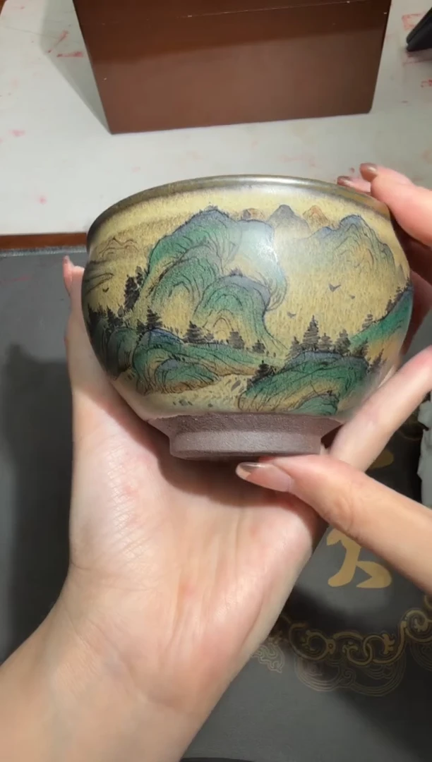 茶盏黄宝庆千里江山44