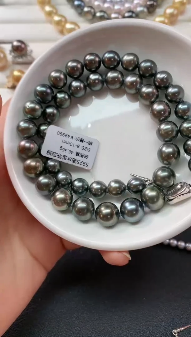 【闪购商品】海水珍珠项链银S925镶嵌Z651|7800