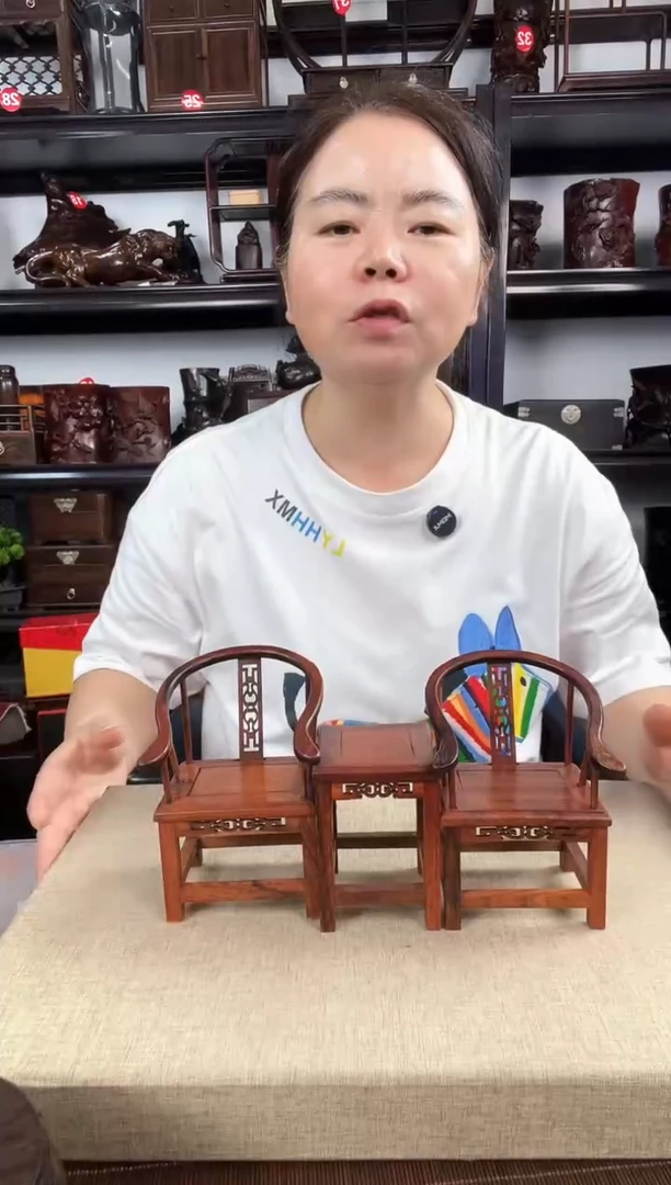 木官帽椅一套老李红木工艺品